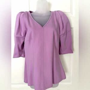 Chloé Kristyn Top Pleated Sleeve Top Shirt Pink size Medium